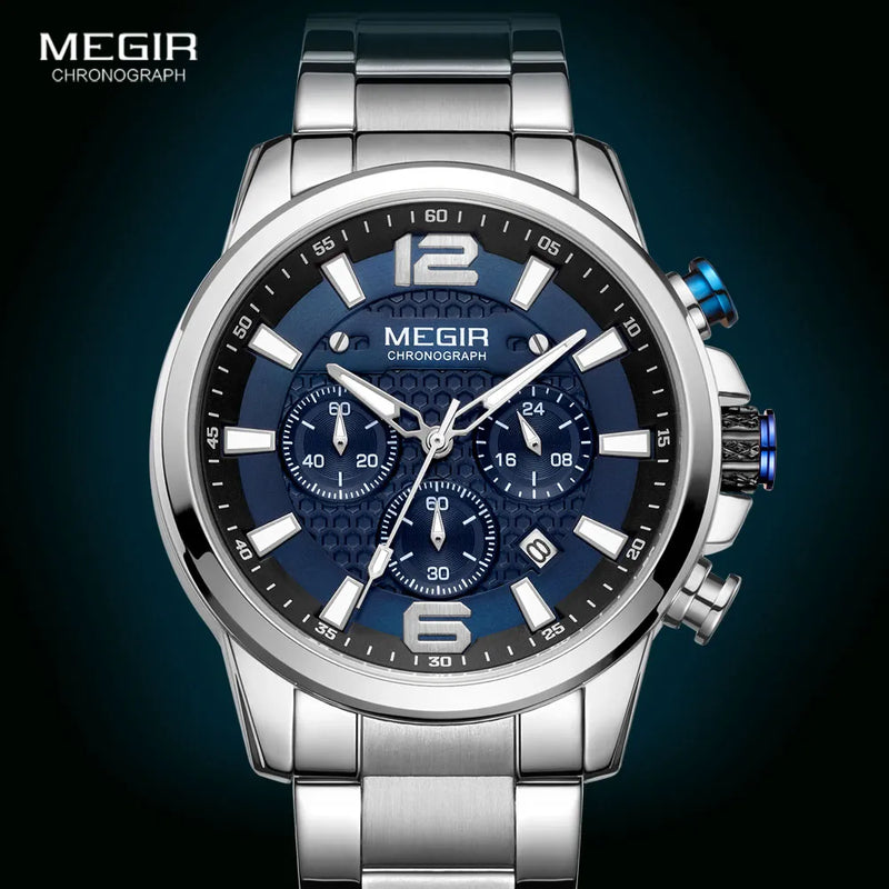 Reloj Cronógrafo Megir Royal + Reloj Cronógrafo Megir Legacy