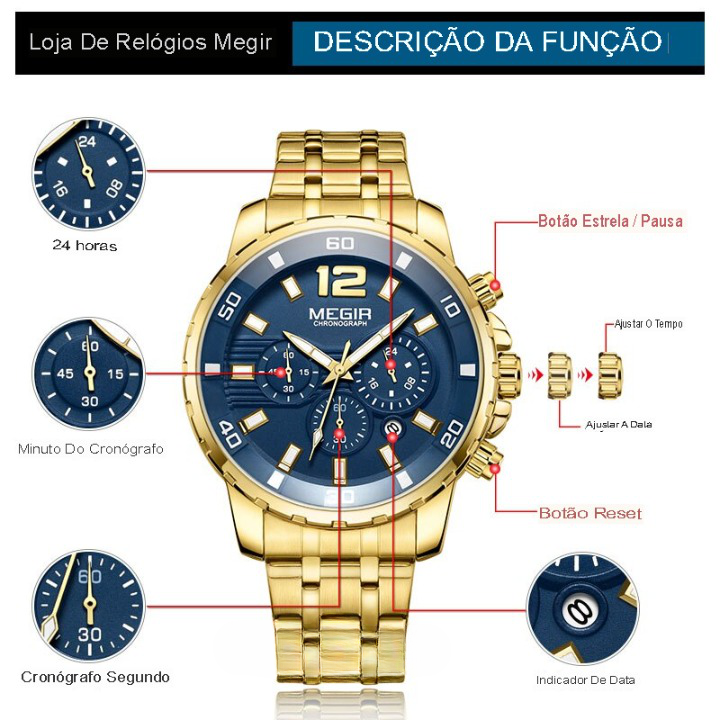 Reloj Megir Chronograph Classic