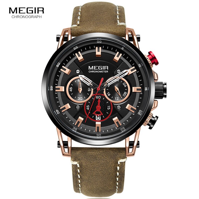 Relógio Megir Chronograph Soirée Royale