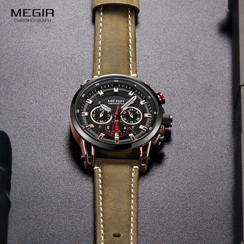 Relógio Megir Chronograph Soirée Royale