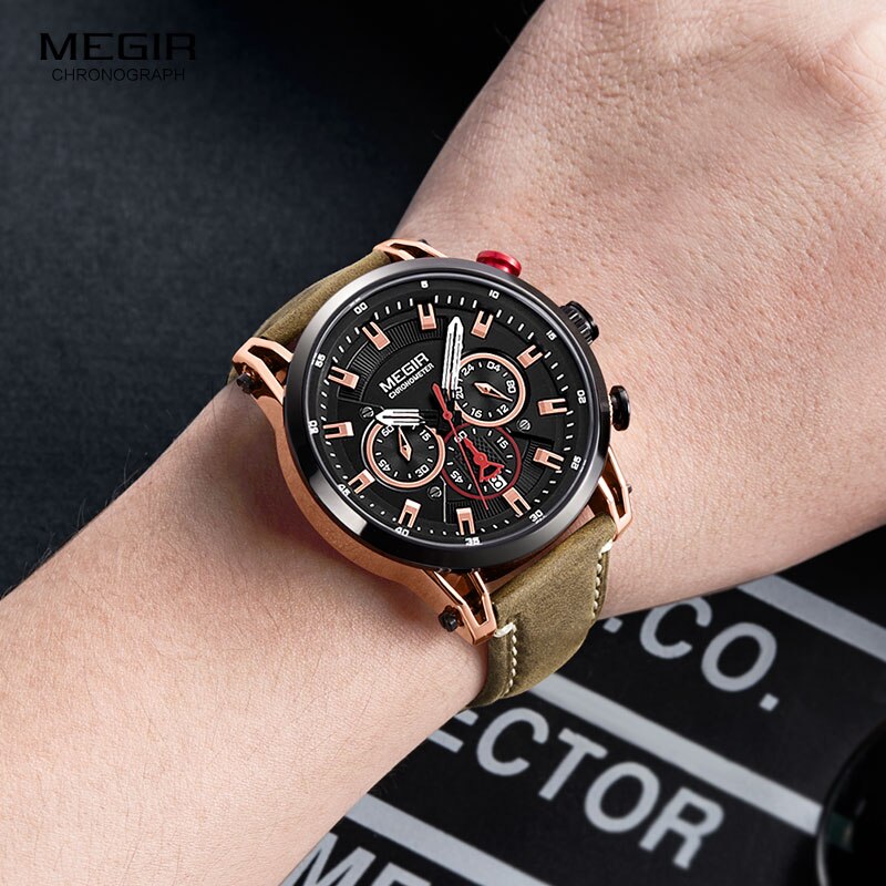 Relógio Megir Chronograph Soirée Royale